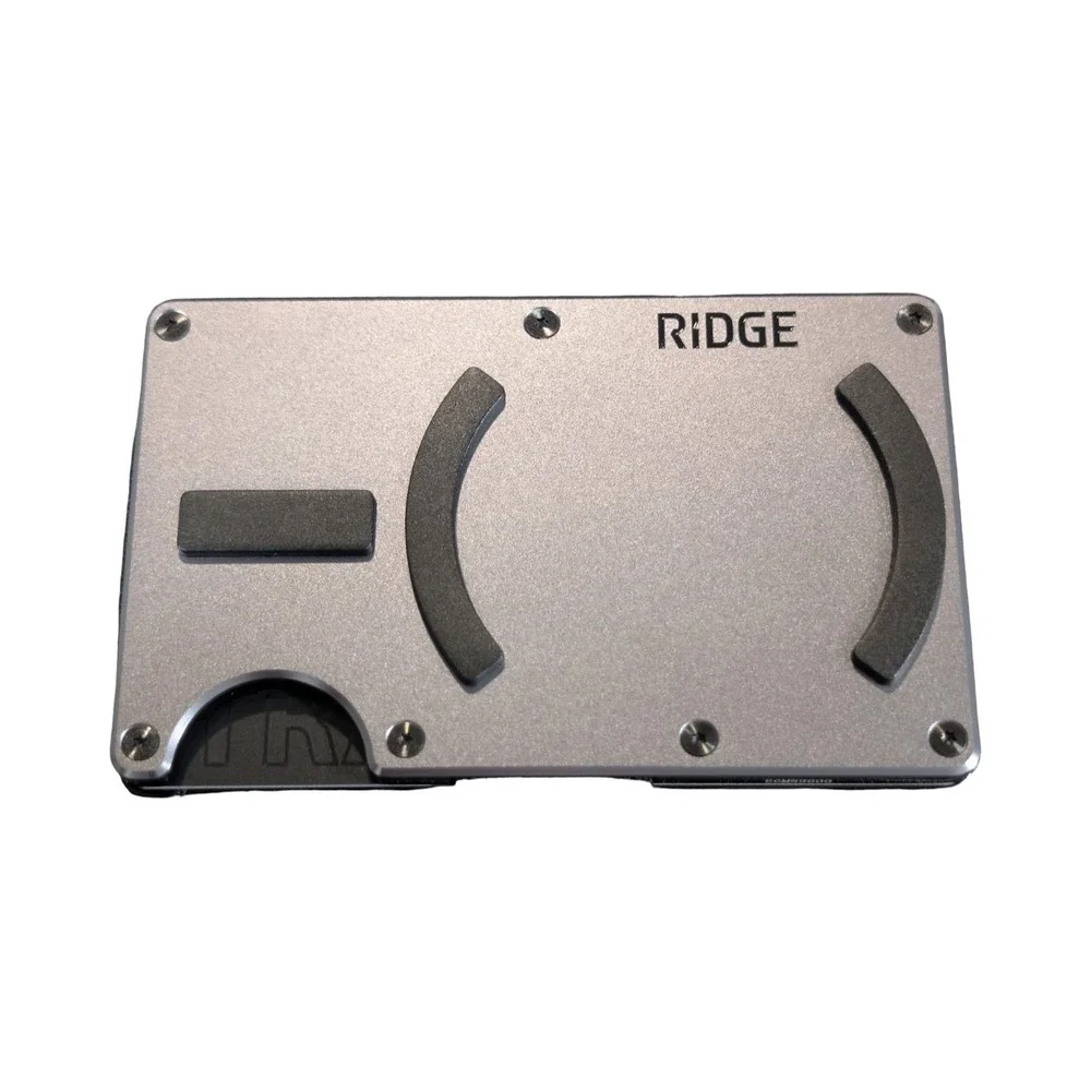 Qq2o The Ridge RFID Wallet for Magsafe W/ Cash Strap - Gunmetal Open Box Read⬇️